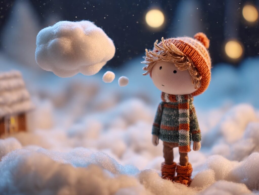 child with idea for kindness