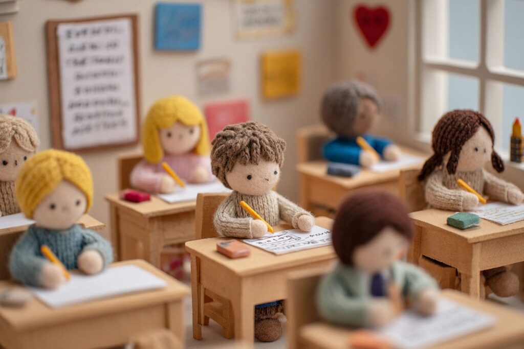 Overview of winter kindness activities for kids shown with simple handmade icons